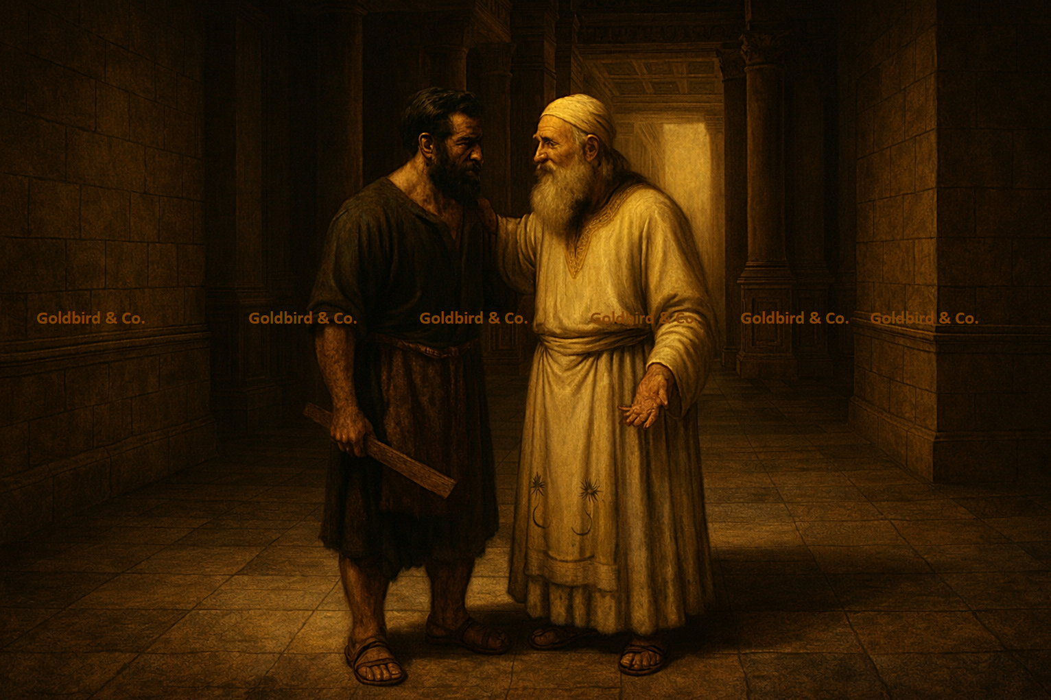 Framed Masonic Art - The Five-piece Chronological Series - Bricks Masons