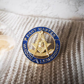 Past Master Blue Lodge Lapel Pin - WISDOM LEADERSHIP