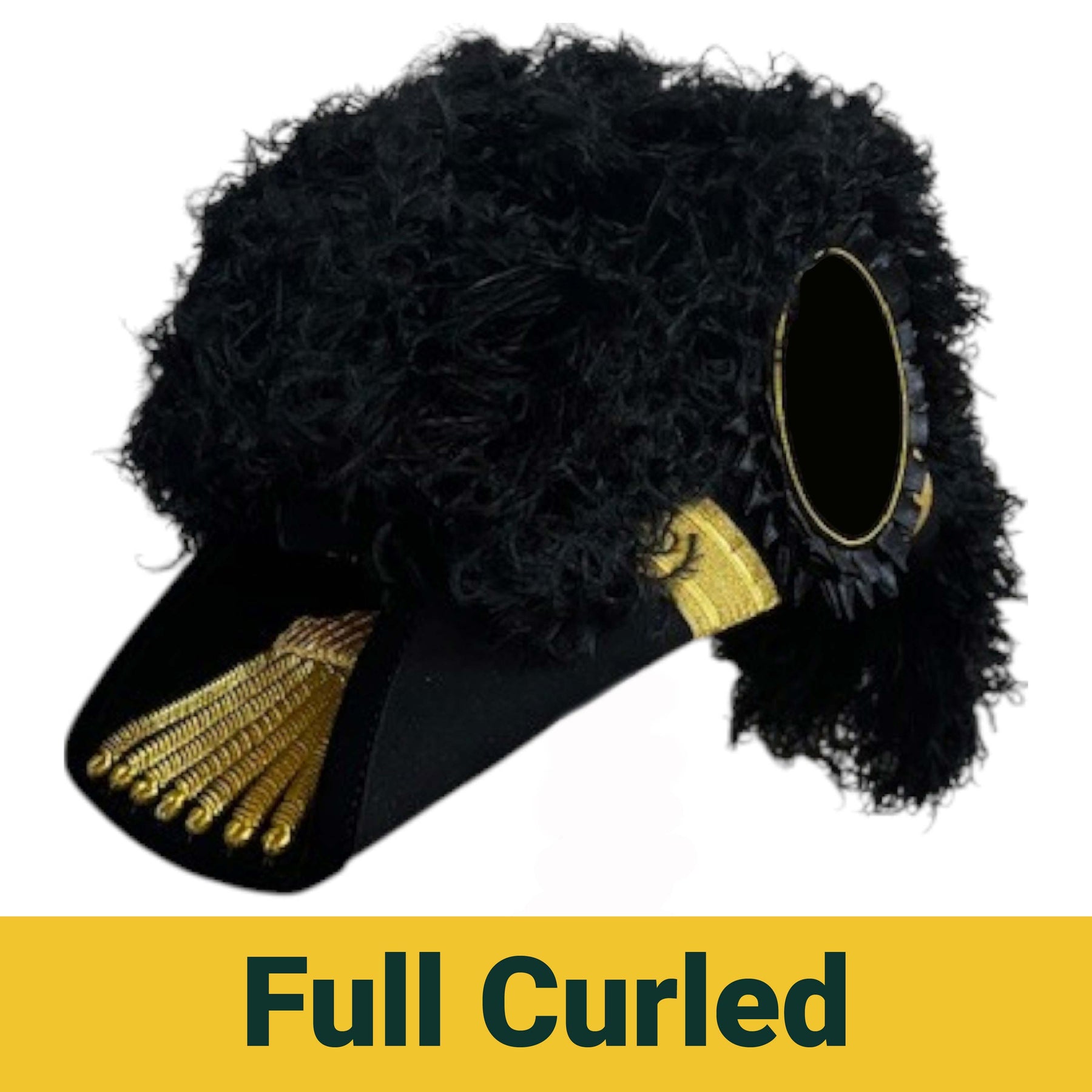 Past Commander Knights Templar Chapeau - All Black Plumes - Bricks Masons