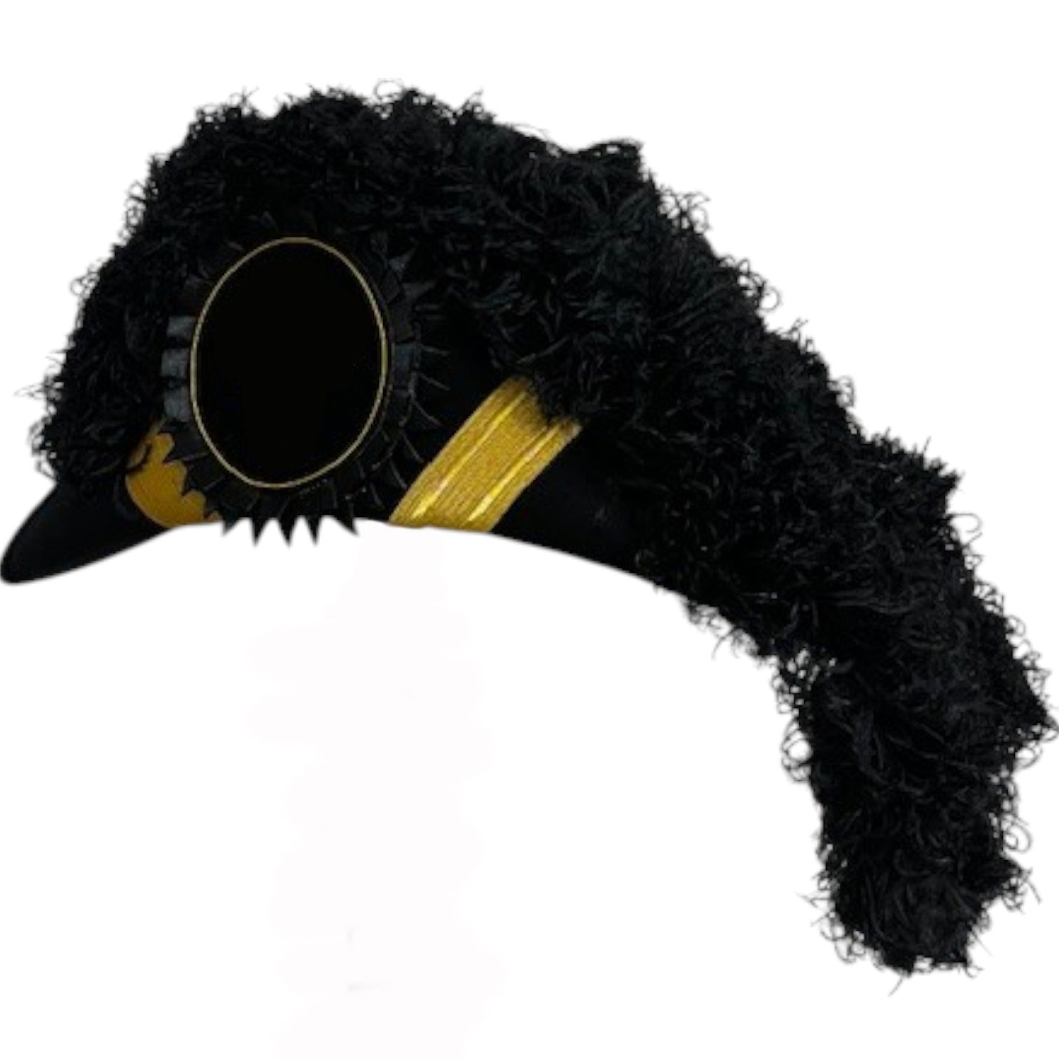 Grand Encampment Officer Knights Templar Chapeau - All Black Plumes - Bricks Masons