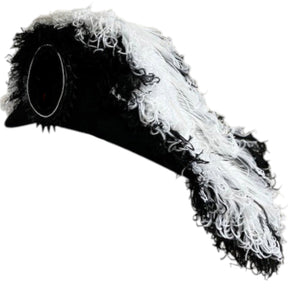 Line Officer Knights Templar Chapeau - Black Underlayer Plumes - Bricks Masons