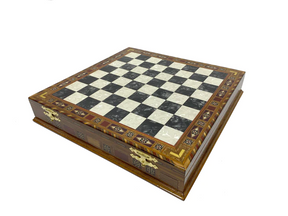 Master Mason Blue Lodge Chess Set - 16.5" (42cm) - Bricks Masons