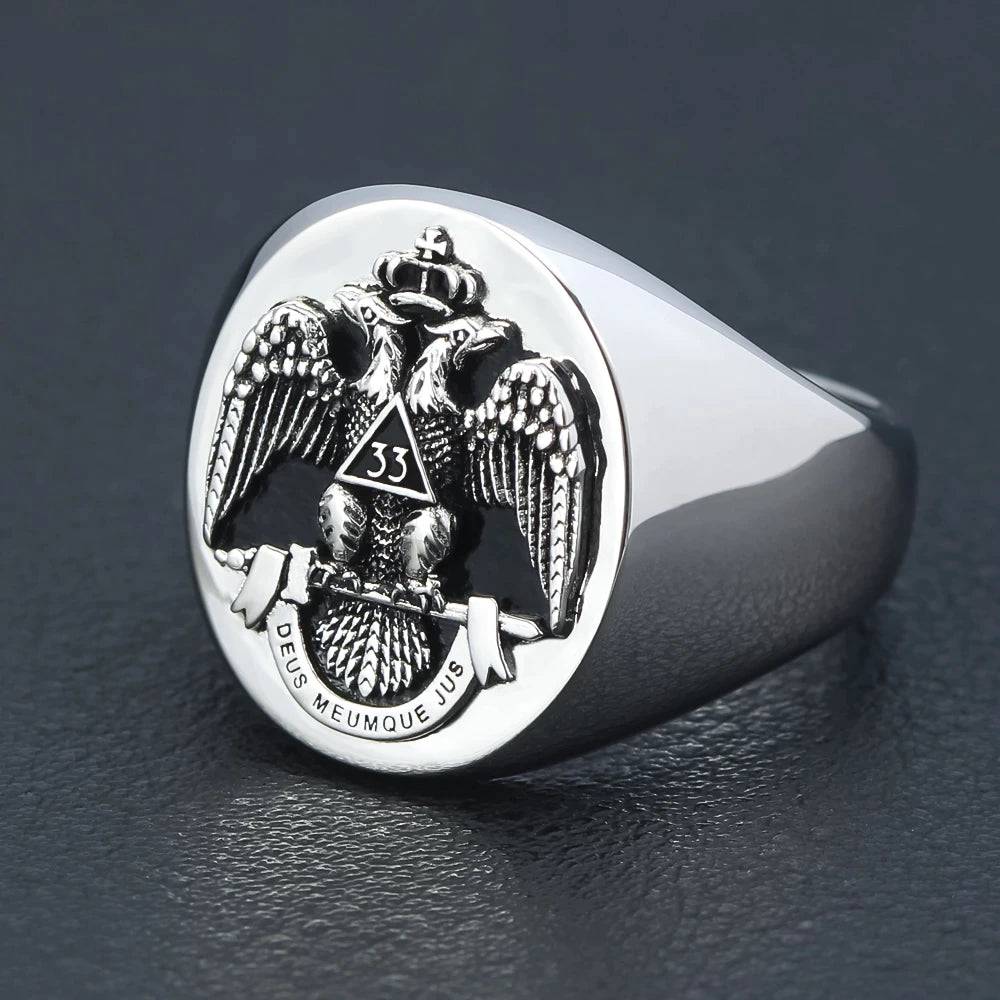 33rd Degree Scottish Rite Ring - 925 sterling silver