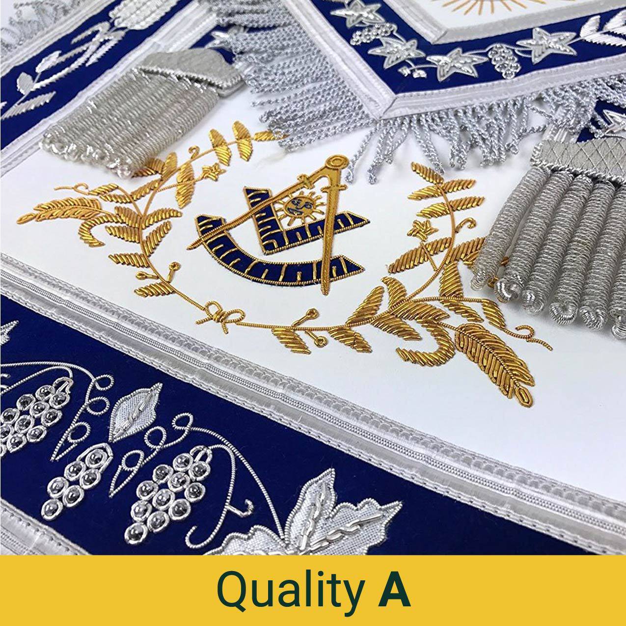 Grand Officers Blue Lodge Apron - Various Embroideries