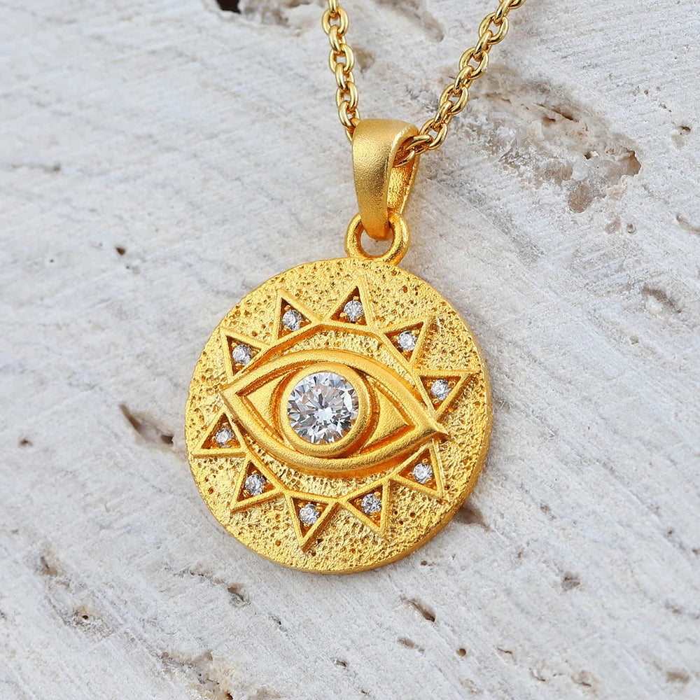 Eye Of Providence Necklace - Eye of Horus Sterling Silver - Bricks Masons