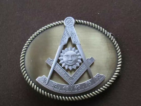 Past Master Blue Lodge Belt Buckle - Lead Free Pewter Material