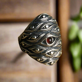 Eye Of Providence Ring - Adjustable 925 Sterling Silver - Bricks Masons
