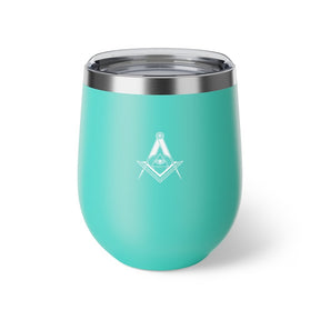 Master Mason Blue Lodge Vacuum Cup - Square & Compass All Seeing Eye