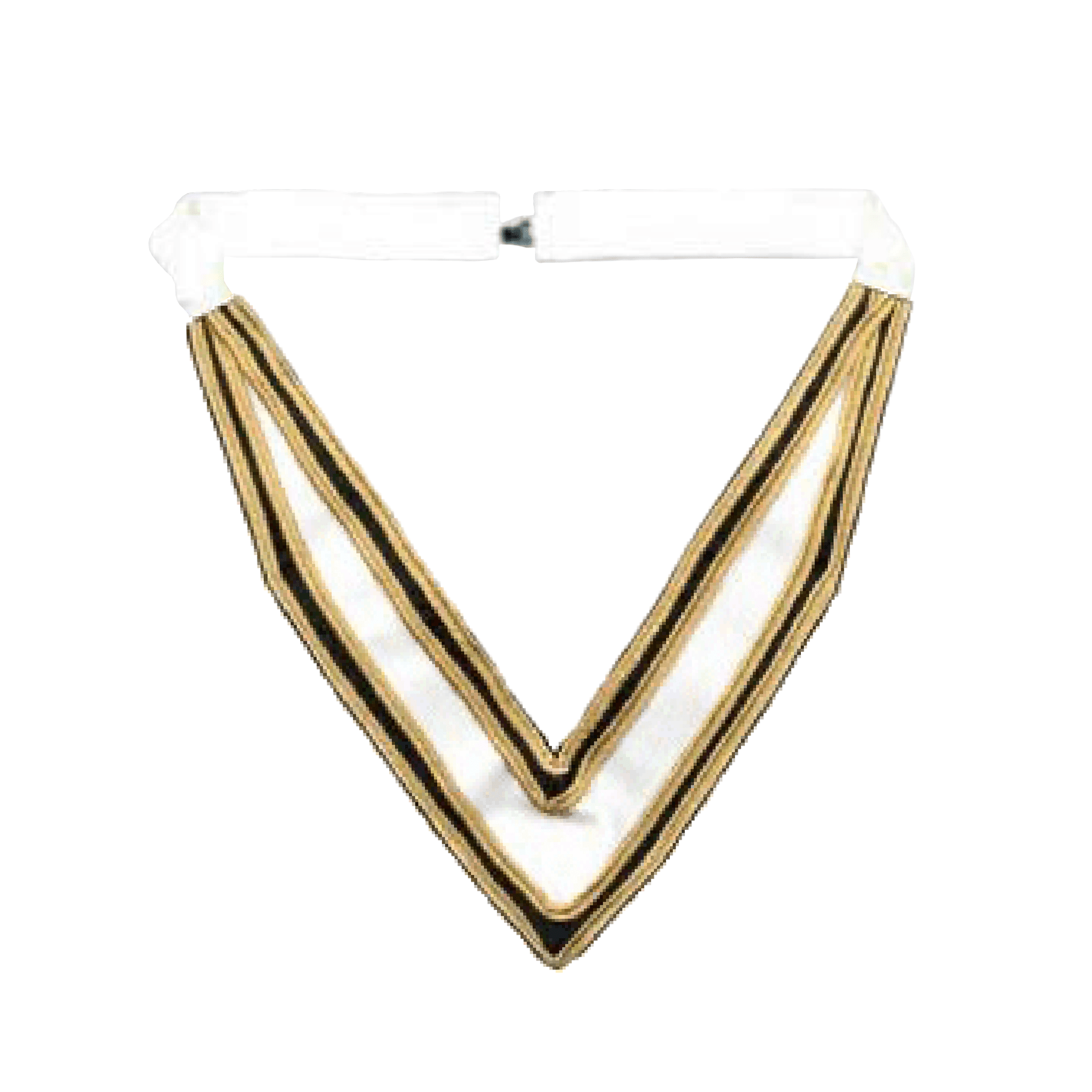 Grand Officers Red Cross of Constantine Collarette - White - Bricks Masons