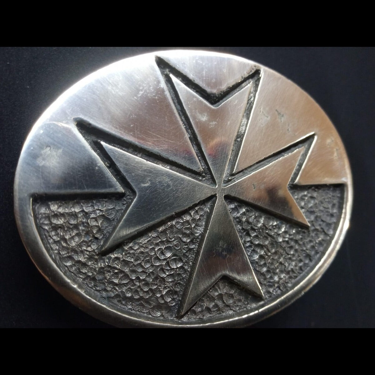 Order Of Malta Belt Buckle - High Polished Handcrafted Bronze Metal - Bricks Masons
