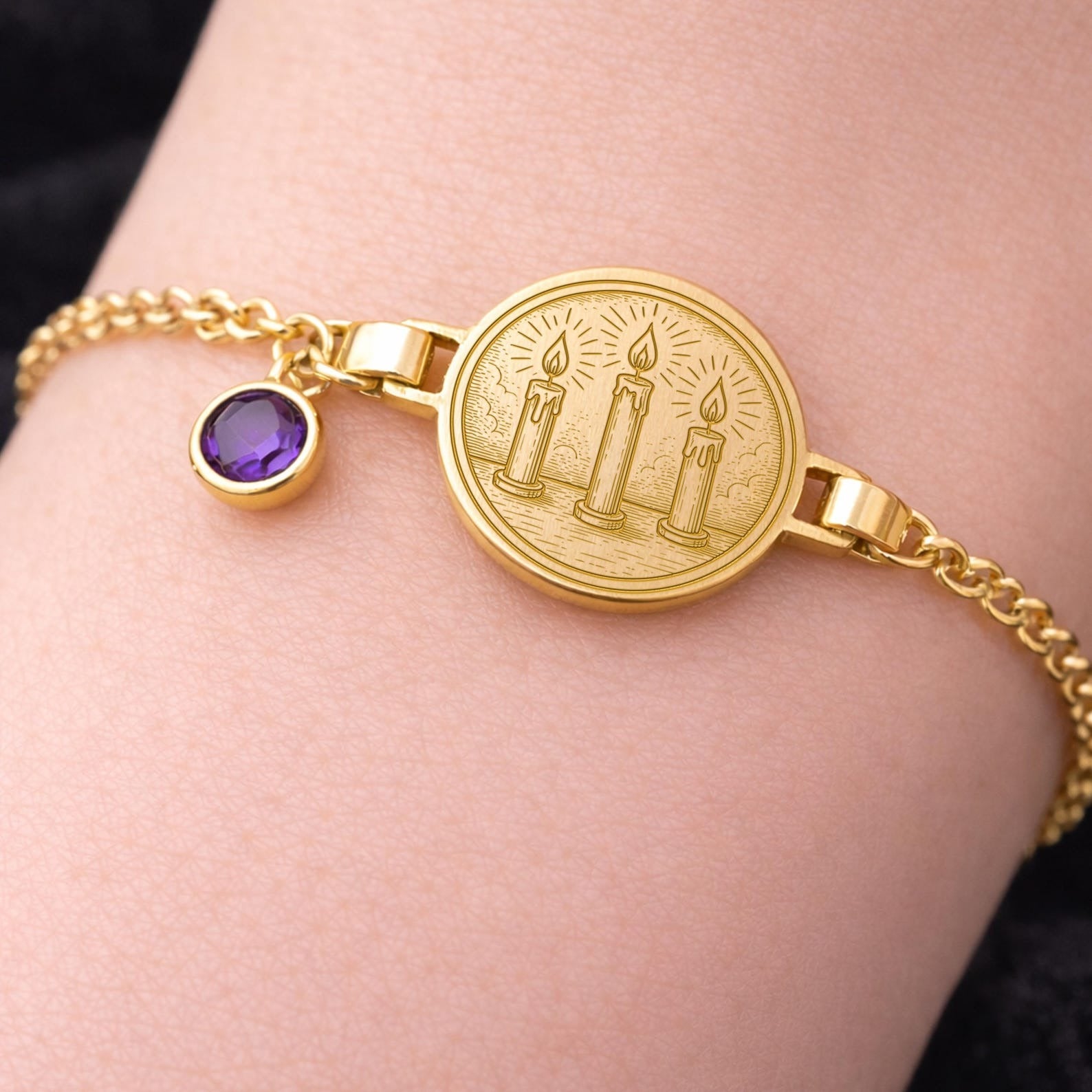 Masonic Bracelet - Three Lesser Lights - Bricks Masons