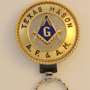 Master Mason Blue Lodge Keychain - Handcrafted Texas Mason AF & AM - Bricks Masons