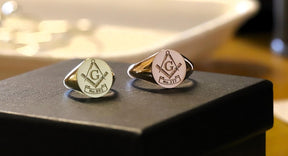 Master Mason Blue Lodge Ring - Custom Lodge Number