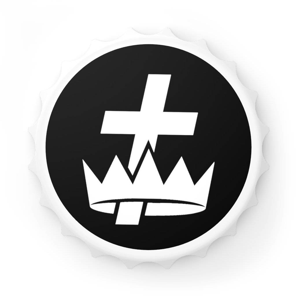 Knights Templar Bottle Opener - Black & White - Bricks Masons