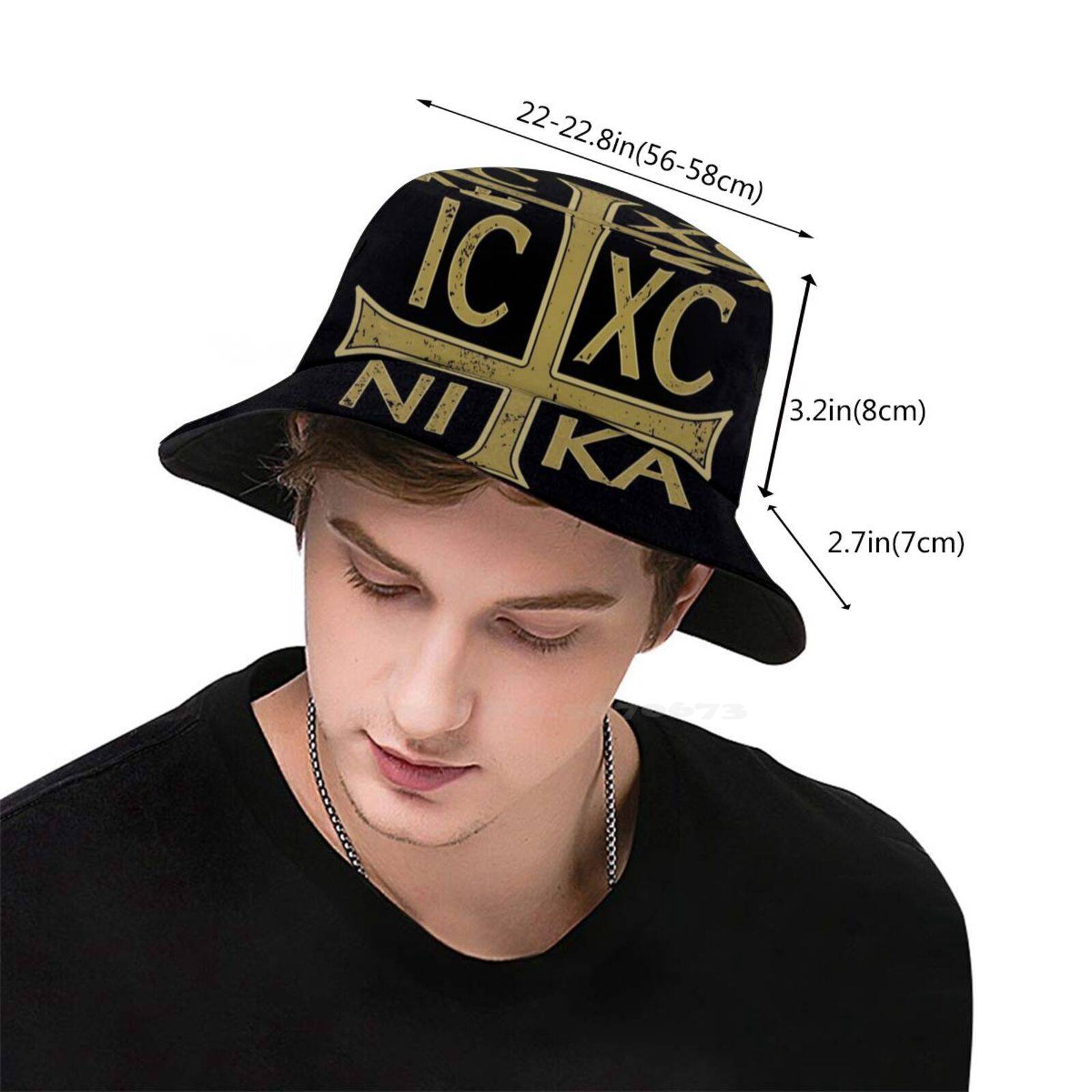 Knights Templar Bucket Hat - IC XC NI KA Cross - Bricks Masons