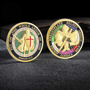 Knights Templar Coin - "Put On the Whole Armor Of God" Commemorative - Bricks Masons