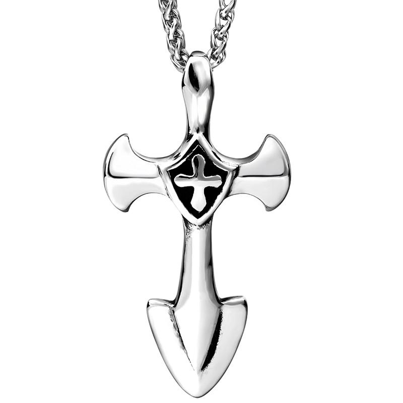 Knights Templar Necklace - Cross Inside Cross - Bricks Masons