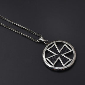 Knights Templar Commandery Necklace - Golden Vintage Cross - Bricks Masons