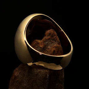 Knights Templar Ring - Blue Brass Lorraine Cross - Bricks Masons