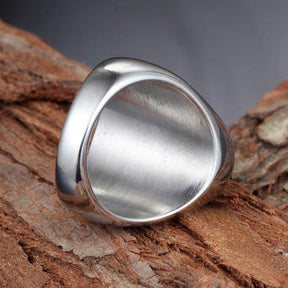 Knights Templar Ring - Cross Signet Silver - Bricks Masons