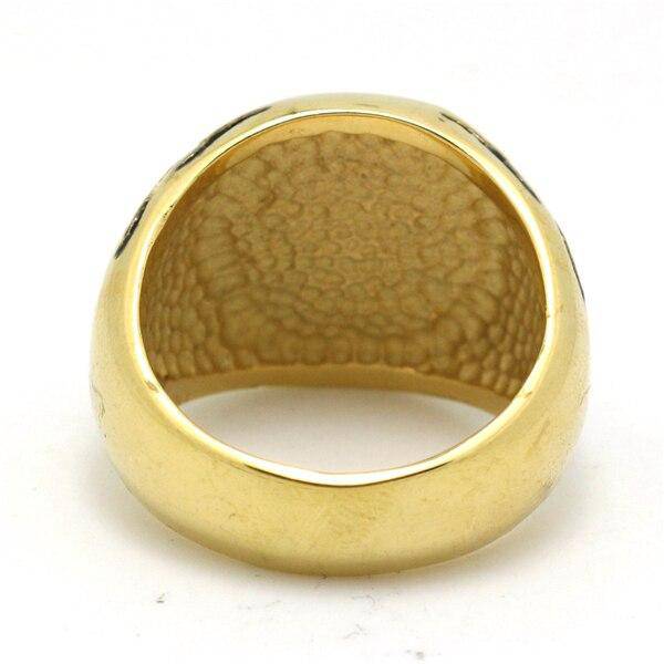 Knights Templar Ring - Retro Vintage - Gold - Bricks Masons