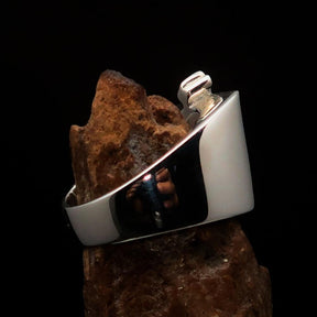 Knights Templar Ring - Silver Cross Sterling Silver - Bricks Masons