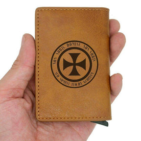 Knights Templar Wallet - Credit Card Holder (4 colors) - Bricks Masons