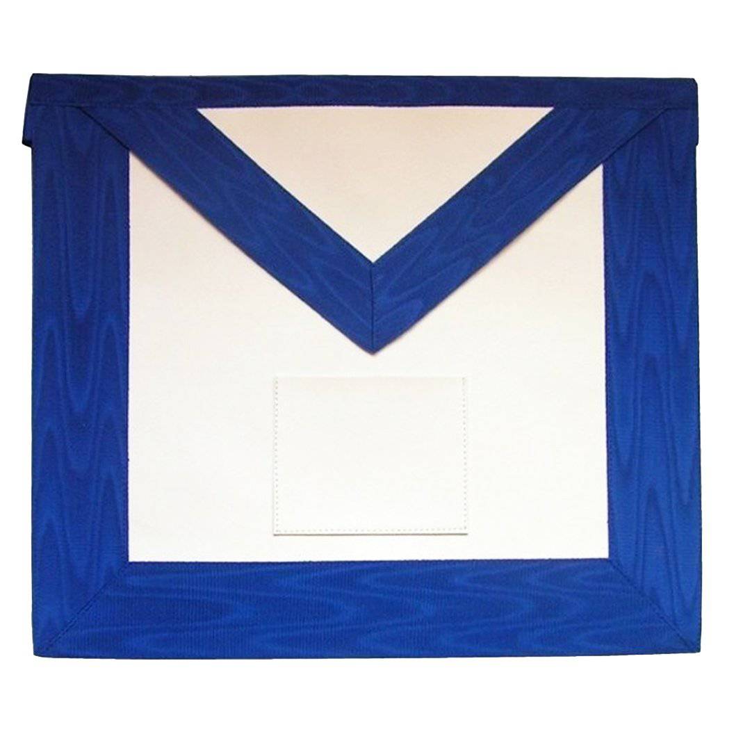 12th Degree Scottish Rite Apron - White & Royal Blue Moire