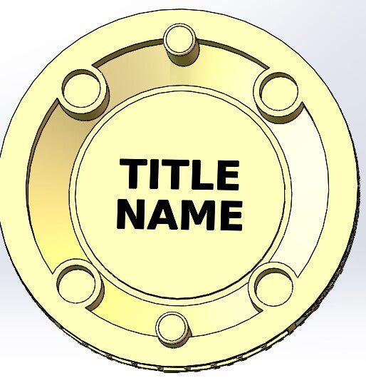 Master Mason Blue Lodge Ring - Sterling Silver 18k Yellow Gold Plated Face - Bricks Masons