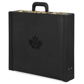 Master Mason Blue Lodge Canada Regulation Apron Case - Black Emblem Machine Embroidery Personalization Various Sizes & Materials - Bricks Masons