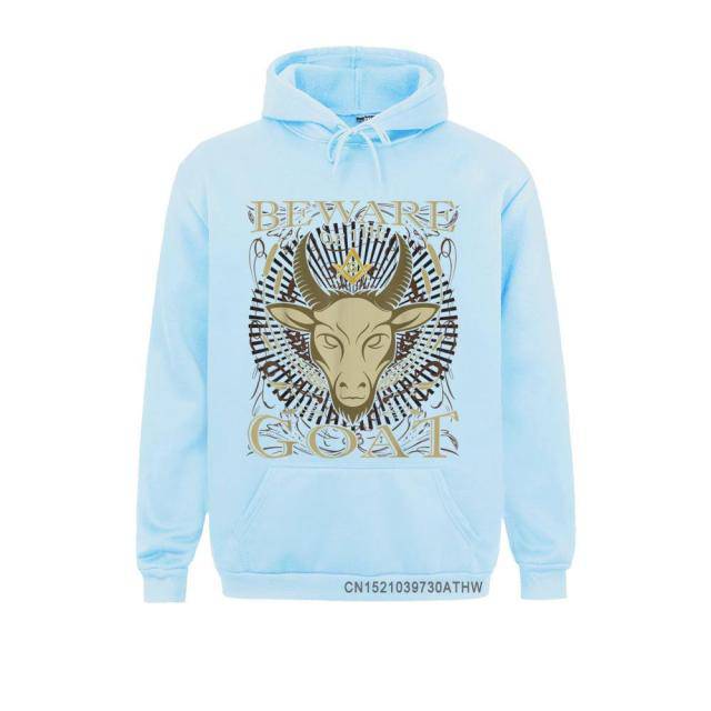 Master Mason Blue Lodge Hoodie - "Beware Of The Goat" Square and Compass G [Multiple Colors] - Bricks Masons