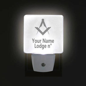 Master Mason Blue Lodge LED Sign - 2 Pieces Plug-in - Bricks Masons