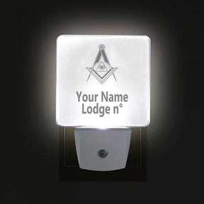 Master Mason Blue Lodge LED Sign - 2 Pieces Plug-in - Bricks Masons