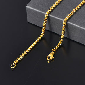Master Mason Blue Lodge Necklace - Gold & Silver All Seeing Eye Titanium Steel Pendants - Bricks Masons