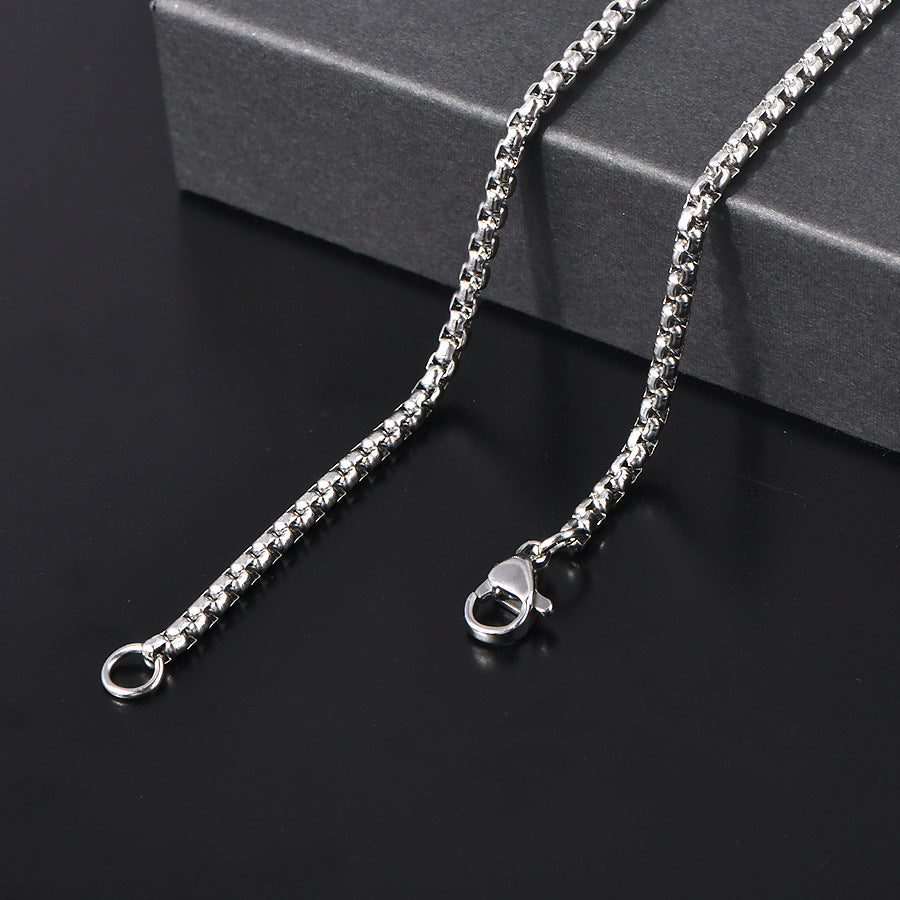 Master Mason Blue Lodge Necklace - Gold & Silver All Seeing Eye Titanium Steel Pendants - Bricks Masons