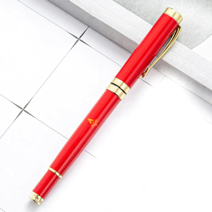 Master Mason Blue Lodge Pen - Various Metal Colors - Bricks Masons