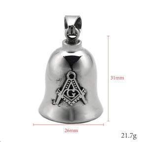 Master Mason Blue Lodge Pendant - Square & Compass G Bell - Bricks Masons