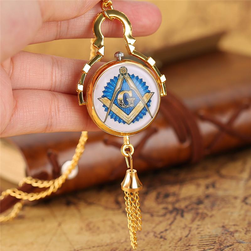 Master Mason Blue Lodge Pocket Watch - Bell Watch - Bricks Masons