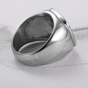 Master Mason Blue Lodge Ring - Classic Compass & Square - Bricks Masons