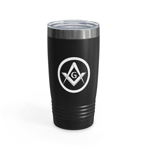 Master Mason Blue Lodge Ringneck Tumbler - 20oz Square & Compass G - Bricks Masons