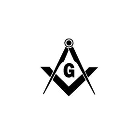Master Mason Blue Lodge Sticker Decal - Compass Square G - Bricks Masons