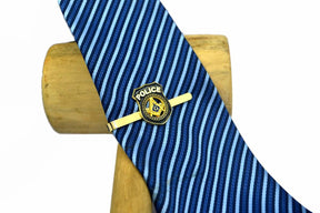 Master Mason Blue Lodge Tie Bar - Police Square & Compass G (Black & Gold) - Bricks Masons
