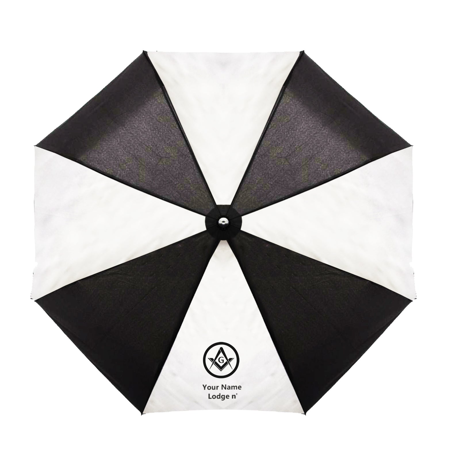 Master Mason Blue Lodge Umbrella - Three Folding Windproof - Bricks Masons