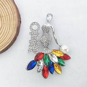 OES Brooch - Handmade - Bricks Masons