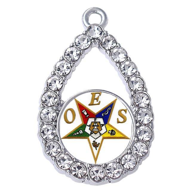 OES Necklace - Teardrop - Bricks Masons