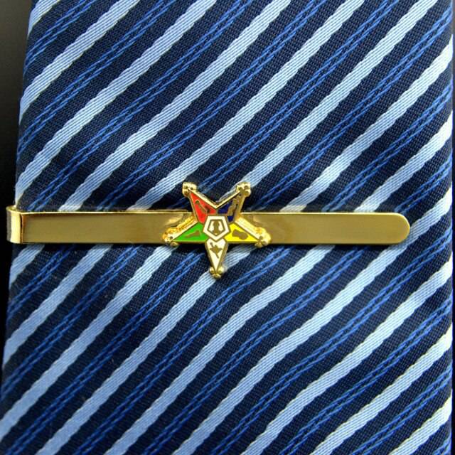 OES Tie Bar - Golden - Bricks Masons