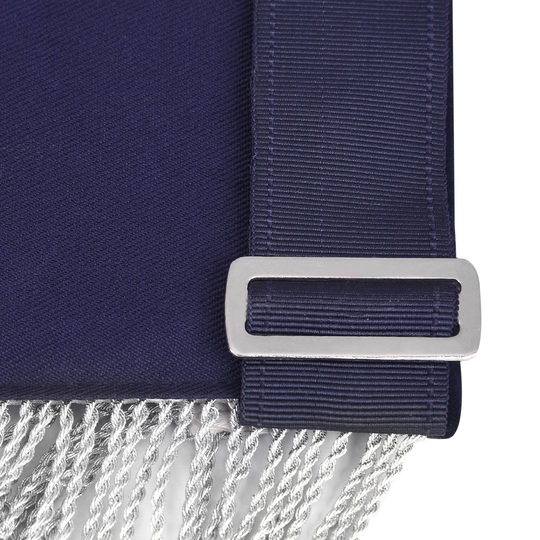 Officers Blue Lodge Officer Apron Set - Navy Velvet Machine Embroidery (Set of 14) - Bricks Masons