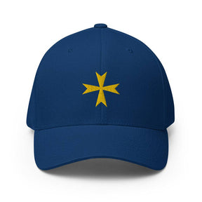 Order Of Malta Baseball Cap - Golden Embroidery - Bricks Masons