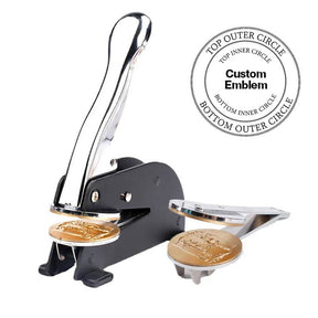 Order Of Malta Seal Press - Desktop  Stainless Steel With Customizable Stamp - Bricks Masons