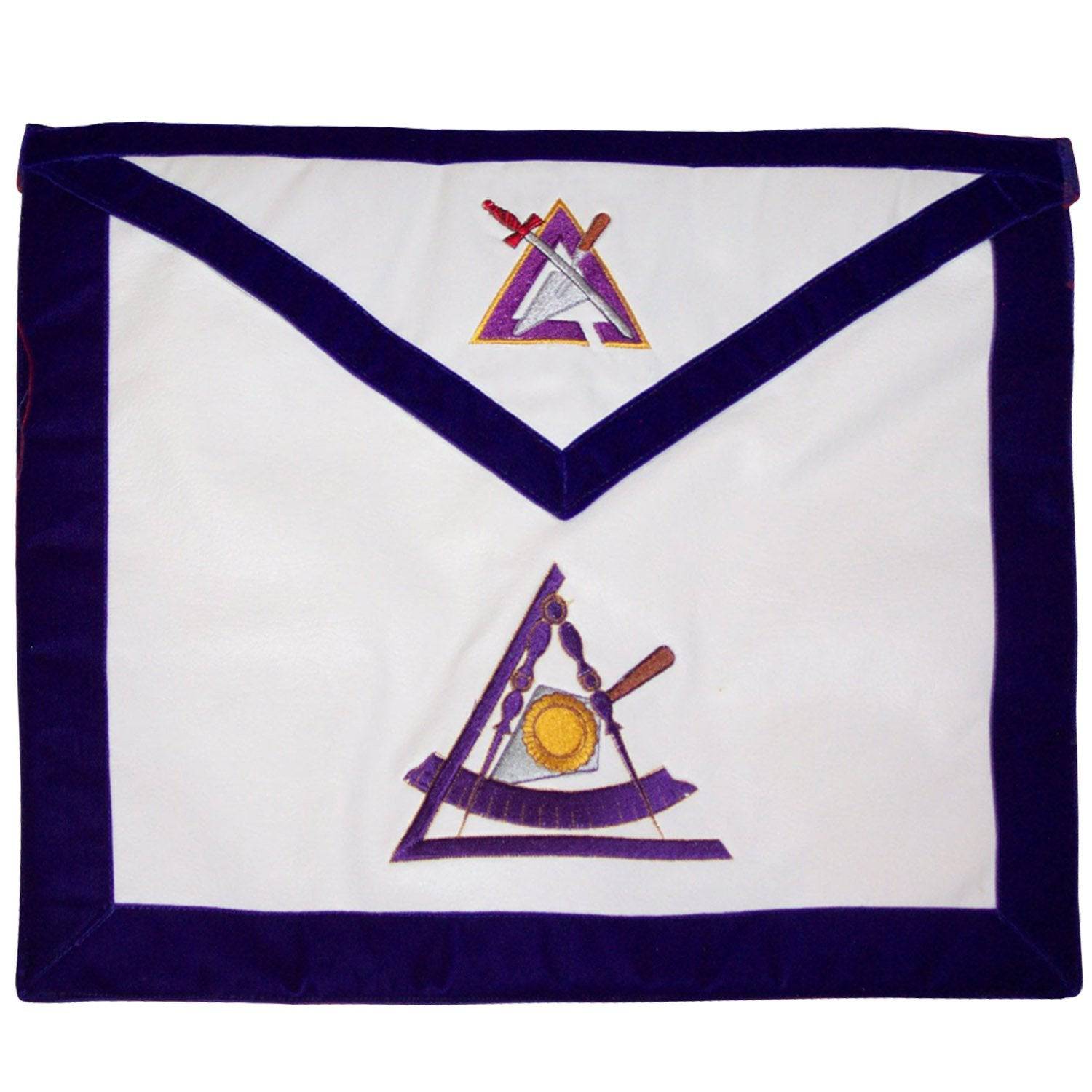 Past High Priest & Past Illustrious Master & Royal Arch Chapter & Council Apron - Reversible - Bricks Masons